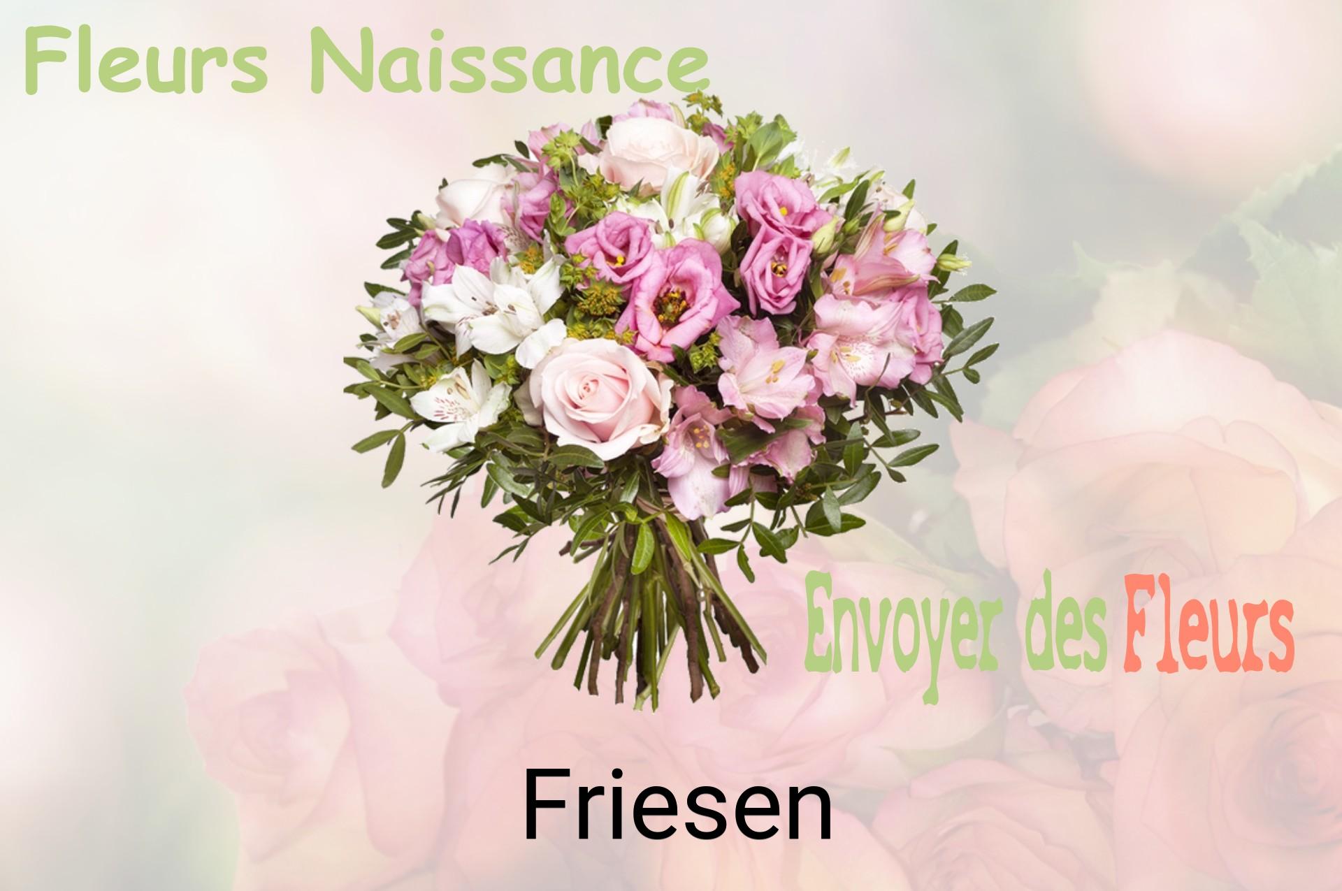 Bouquet de fleurs de naissance livré à Friesen